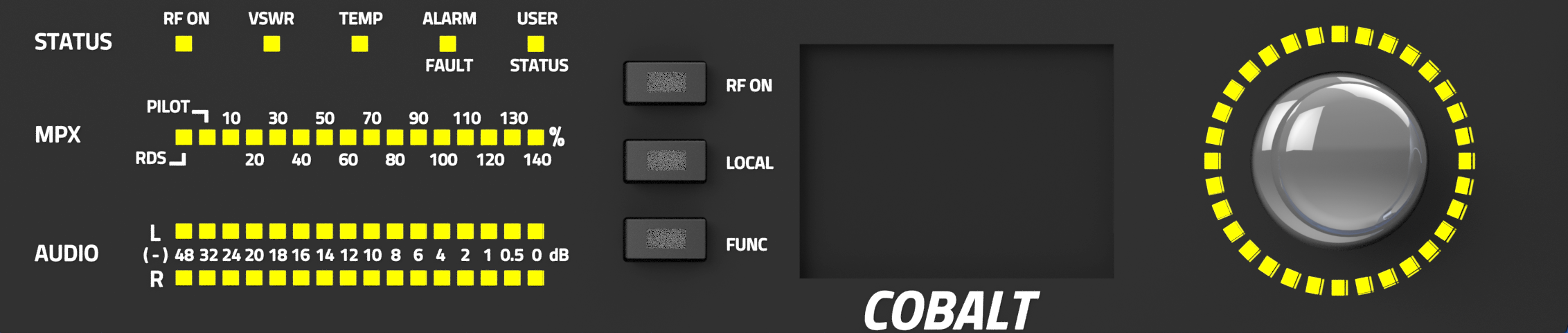 Cobalt c-300 LPFM transmitter screen Cobalt c-300 LPFM transmitter screen